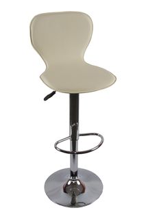 Барный стул Dobrin 2640-LM ELISA,  цвет сиденья кремовый, цвет основания хром