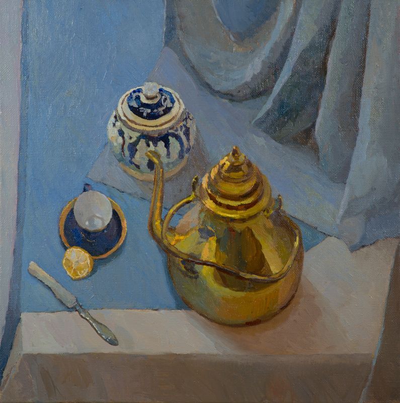 Картина "Чай на одного" Елена Хорошилова