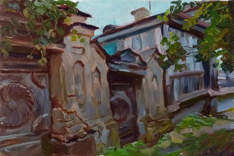 Картина "Суздаль, старинные ворота" Гаянэ Добровольская