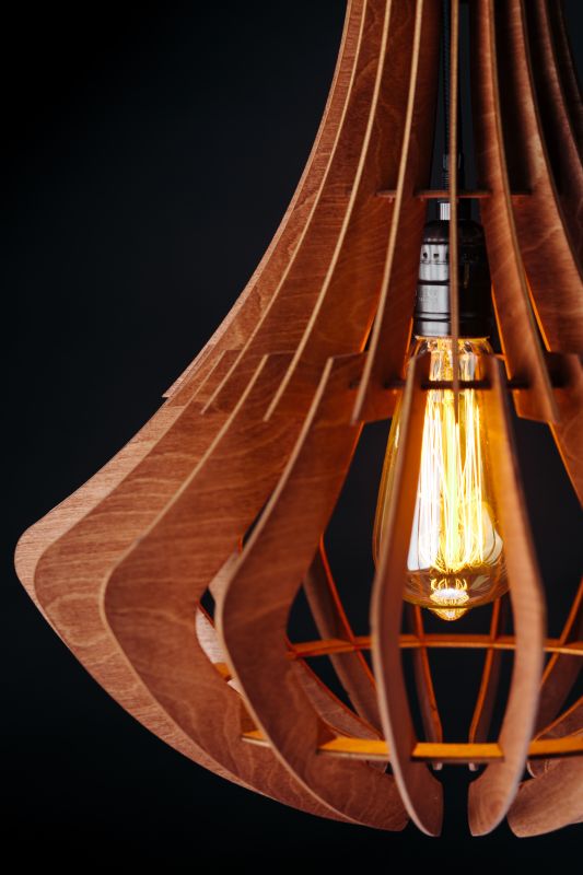 Подвесной деревянный светильник Woodshire Амфора 0840mx