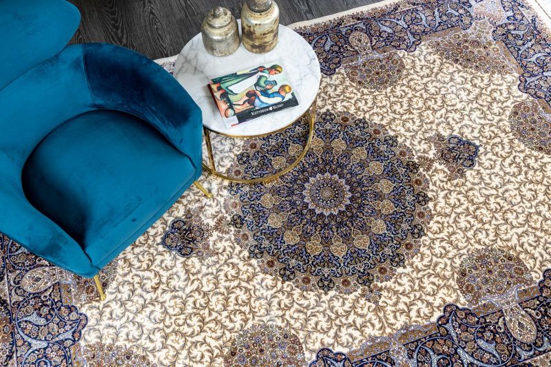 Иранский ковер из шёлка и модала Carpet «MASTERPIECE QUM» 006-21-N0URI 200 x 300 см фото 3