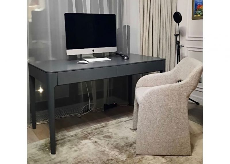 Стол письменный Ellipsefurniture Type 140*70 см (темно-серый) TY010306350101 фото 2
