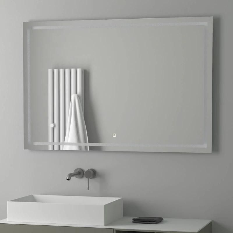 Зеркало для ванной EVOFORM Ledline BY 2438, с LED-светильником и сенсорным выключателем 120х80см фото 3