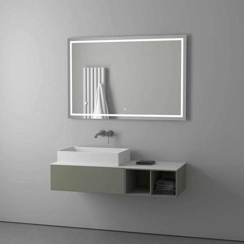 Зеркало для ванной EVOFORM Ledline BY 2438, с LED-светильником и сенсорным выключателем 120х80см фото 4
