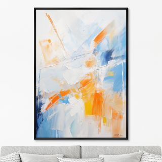 Репродукция картины ArtNoMore на холсте Red, blue, white, No 1, 2024г.