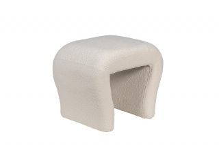 Пуф букле белый Garda Decor BD-3145089