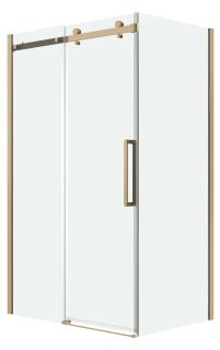 Душевой уголок Grossman Classic 120.K33.04.1010.32.00, 100х100 см, профиль золото сатин, стекло прозрачное