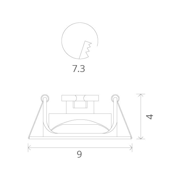 Встраиваемый светильник Arte Lamp Accento A3219PL-1BK фото 4