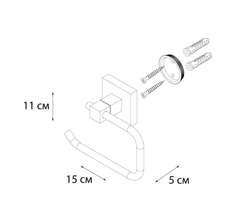 Бумагодержатель Fixsen Metra FX-11110А