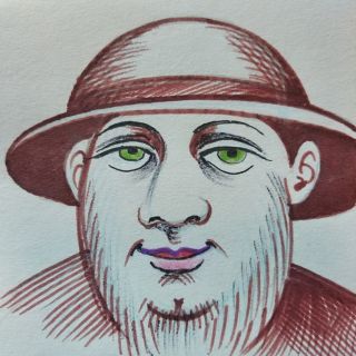 Картина "Человек в шляпе" Ягужинская Анна