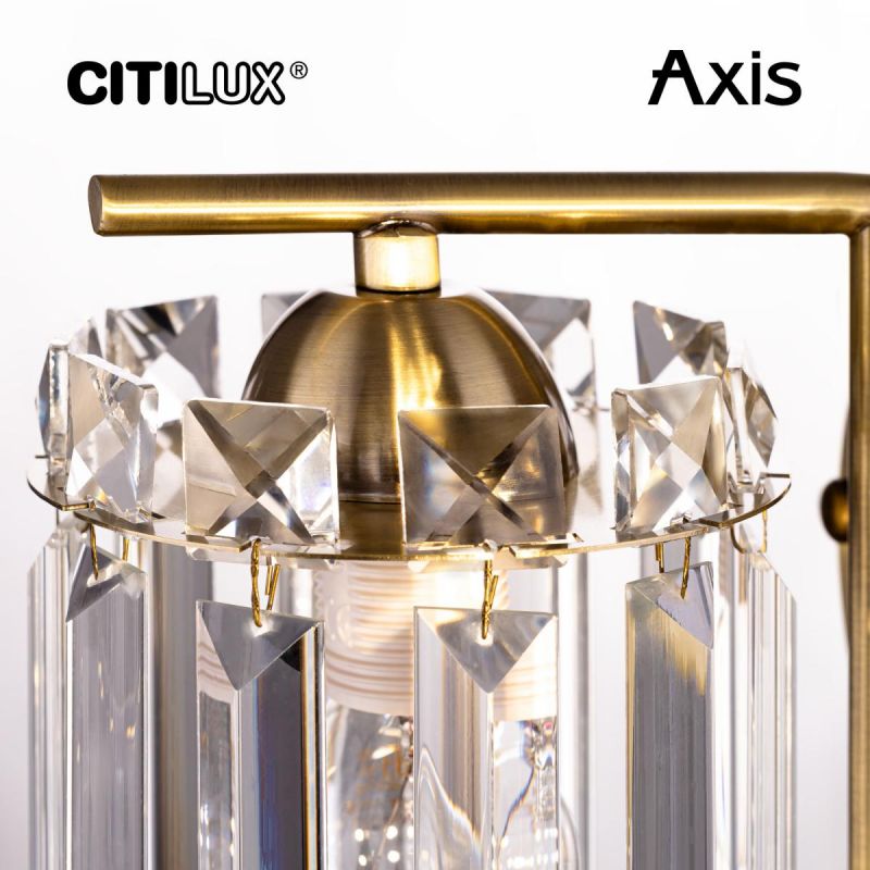 Бра хрустальное с выключателем Citilux AXIS CL313413 фото 13