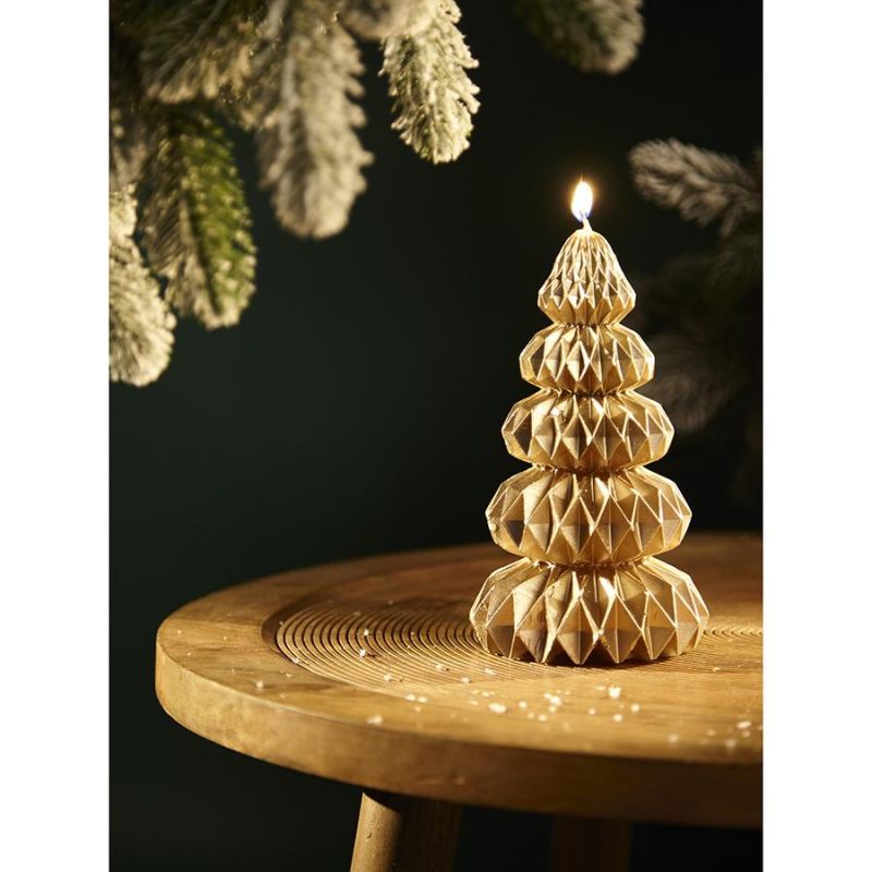 Свеча декоративная origami бежевого цвета из коллекции new year essential, 19 см Tkano BD-3067846 фото 2