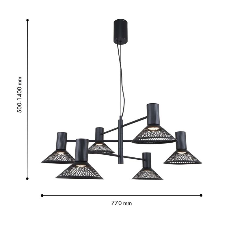 Подвесная люстра F-Promo Metrics 6W LED 3000К (теплый) 4623-6P фото 4