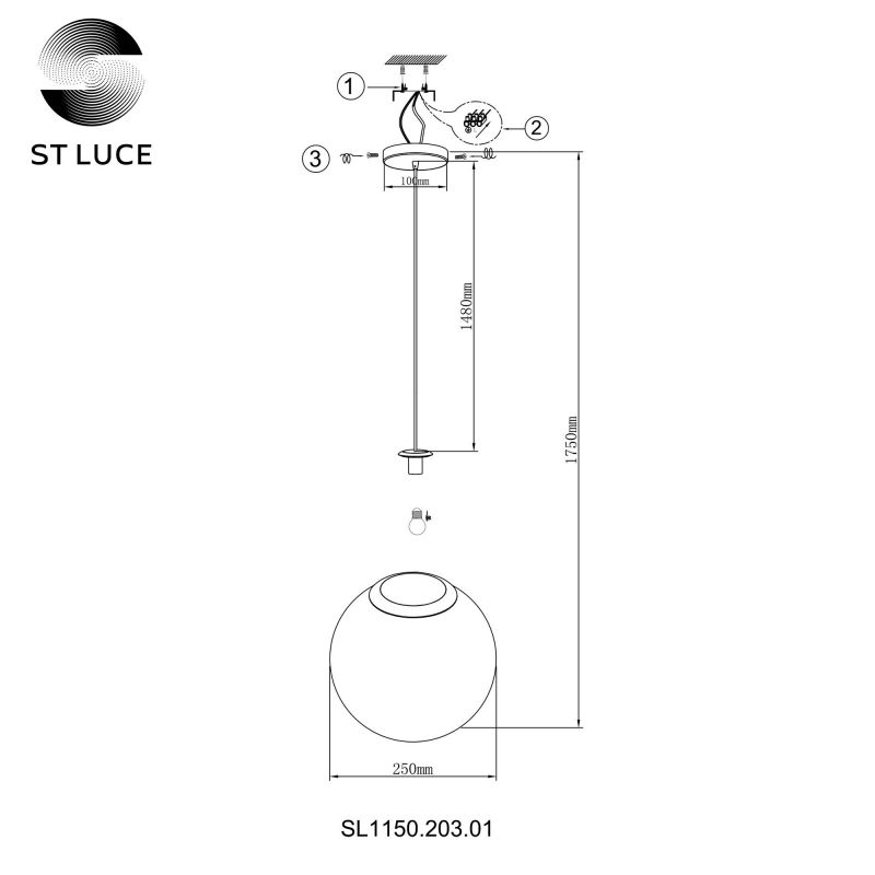 Подвес ST-Luce LIORA SL1150.203.01 фото 2