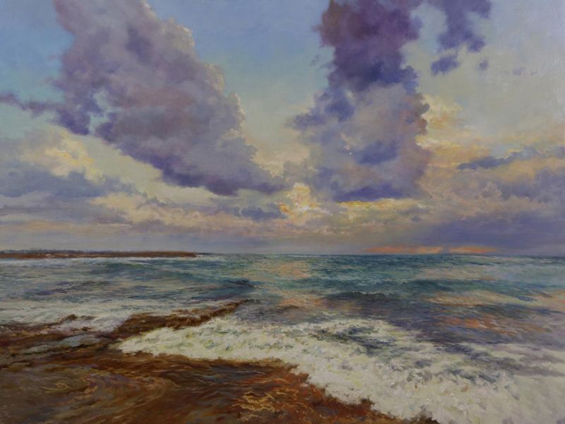Картина "Морской пейзаж" Эдуард Панов