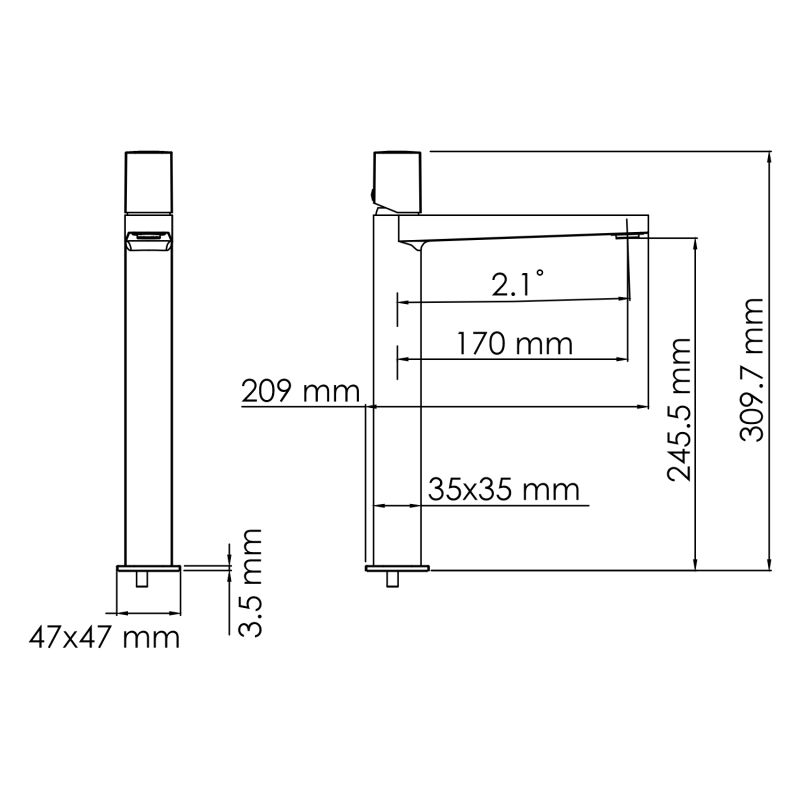 Смеситель для раковины WasserKraft Naab 8603H