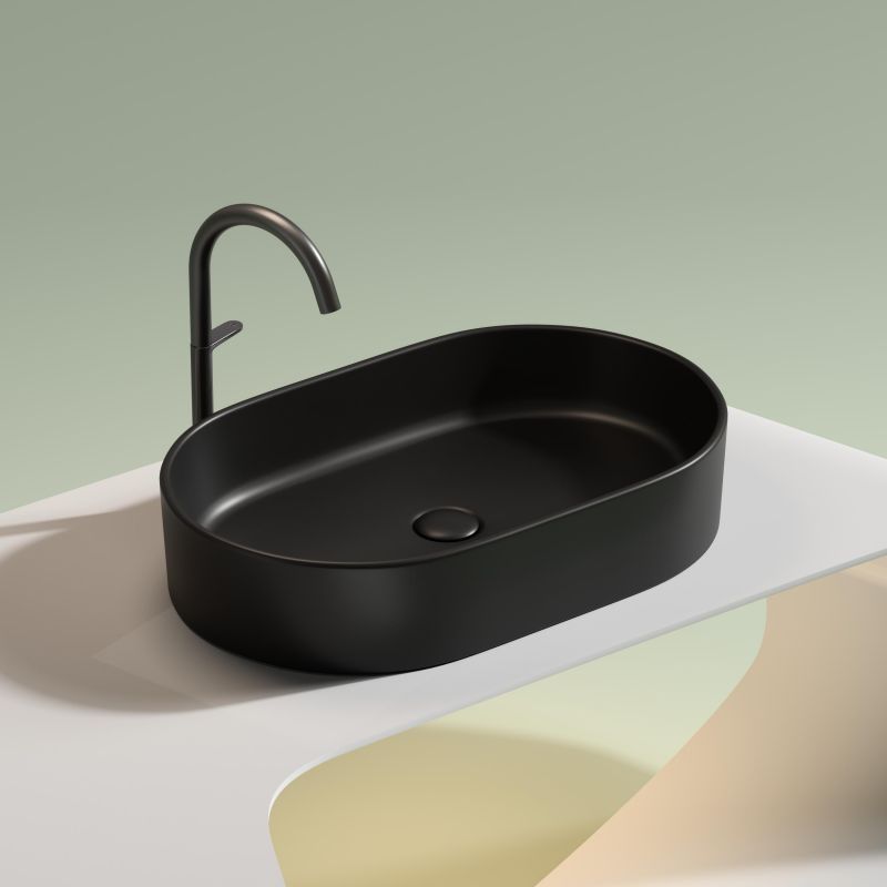 Раковина-чаша Ceramica Nova Element CN6048MB 60 см, черный фото 6