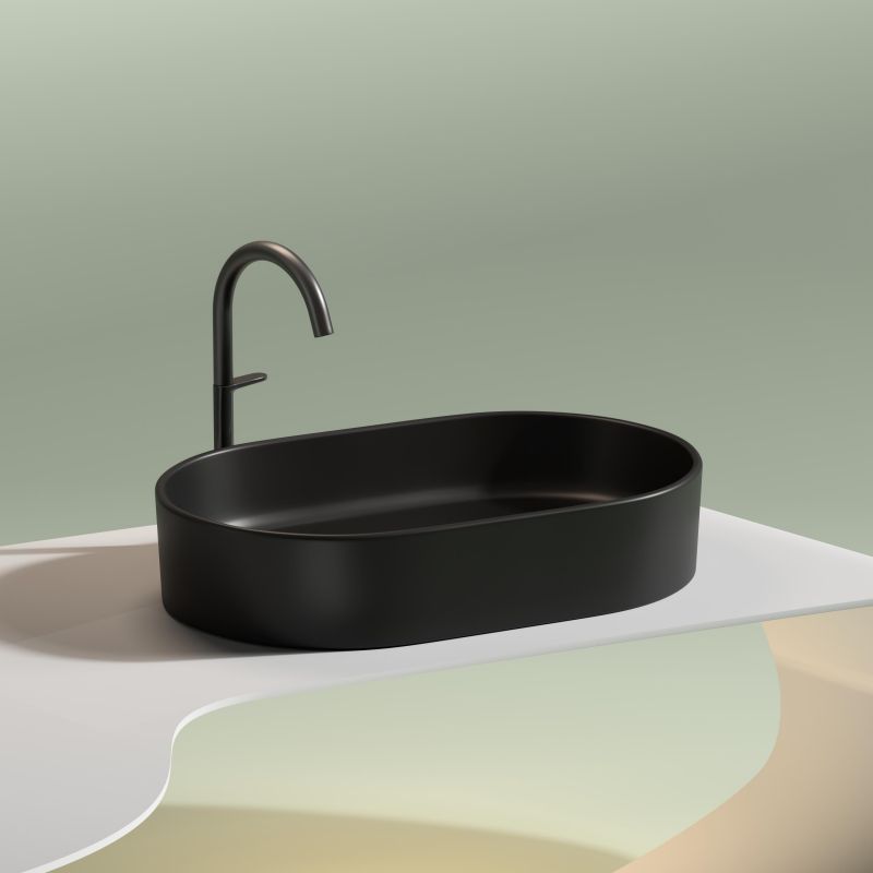Раковина-чаша Ceramica Nova Element CN6048MB 60 см, черный фото 7