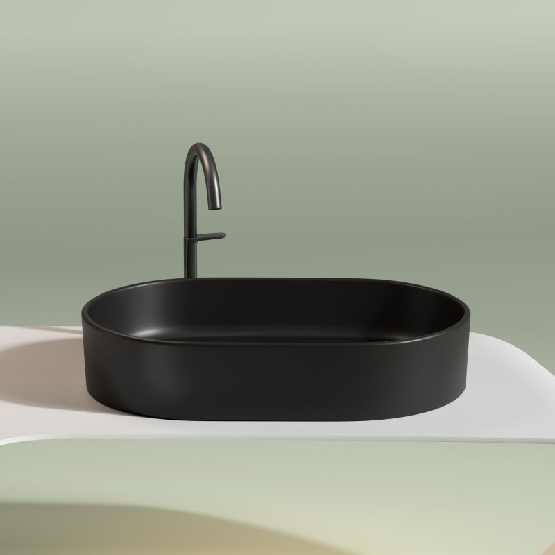 Раковина-чаша Ceramica Nova Element CN6048MB 60 см, черный фото 8