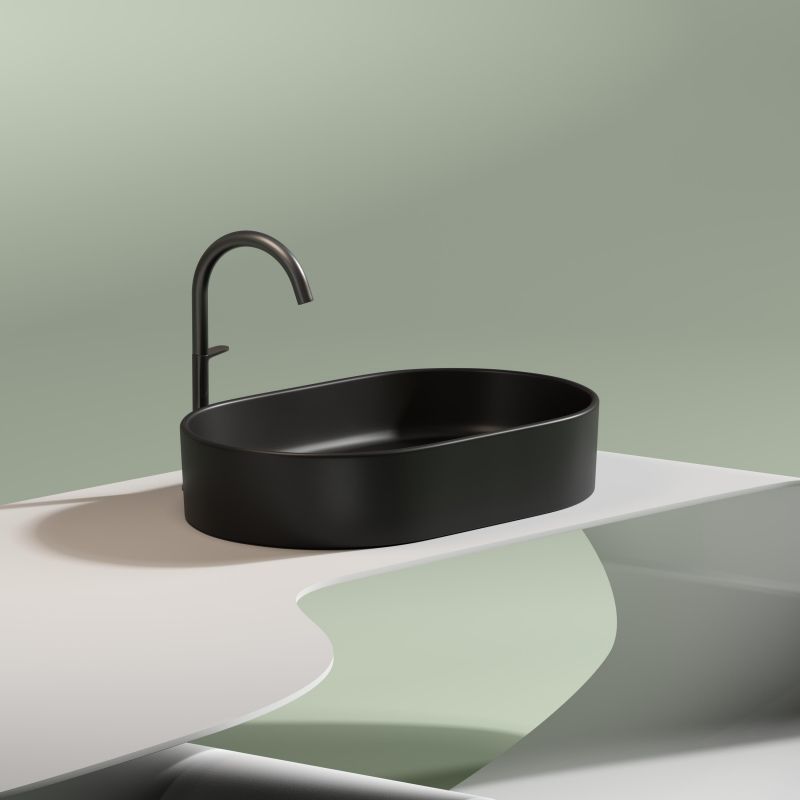 Раковина-чаша Ceramica Nova Element CN6048MB 60 см, черный фото 9