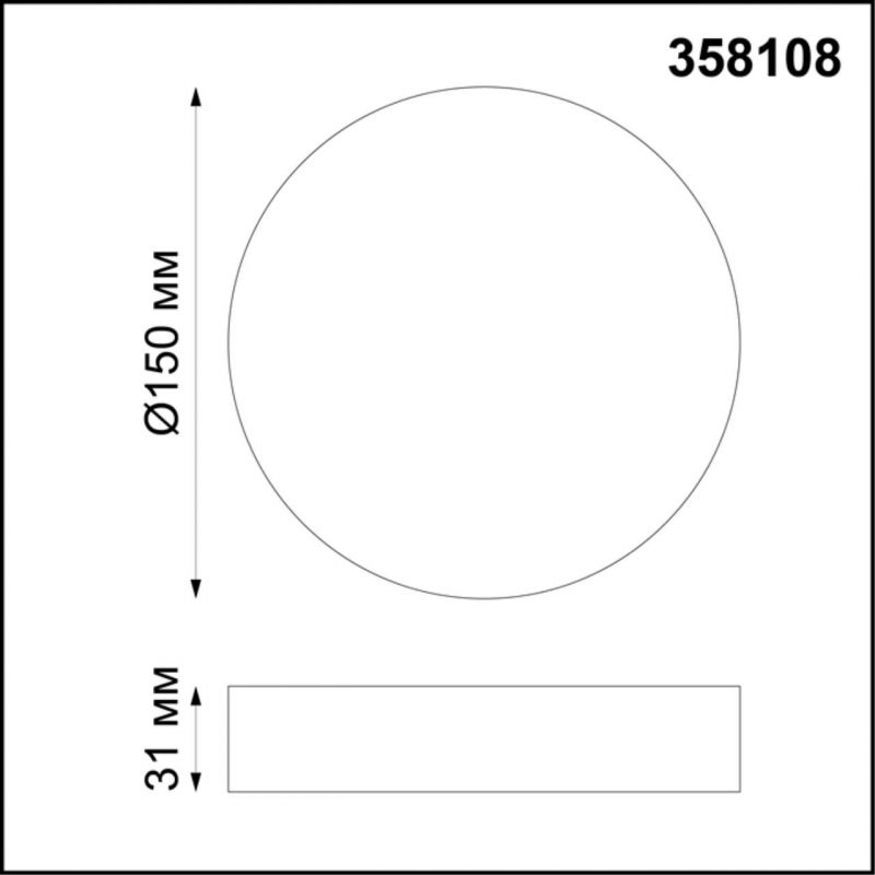 Накладной светильник Novotech ORNATE 16W 358108