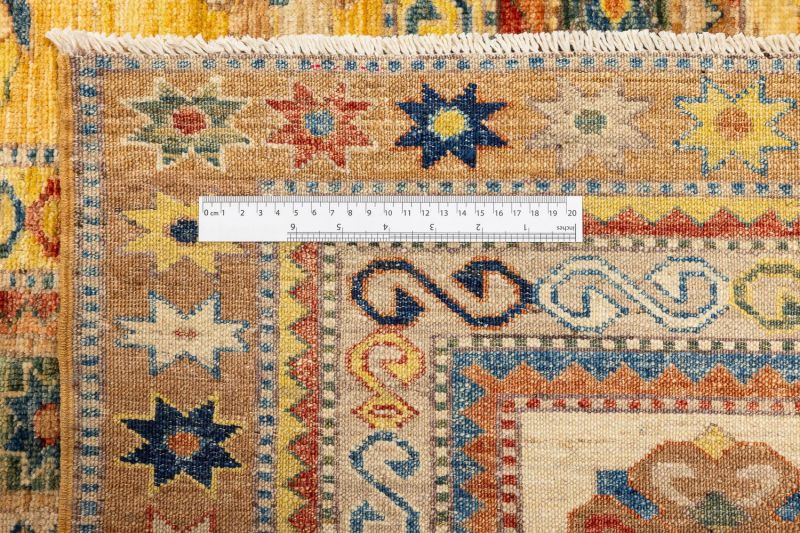 Пакистанский ковер из шерсти Carpet «KAZAK ROYAL» 23532-GLD-IVR 399 x 505 см