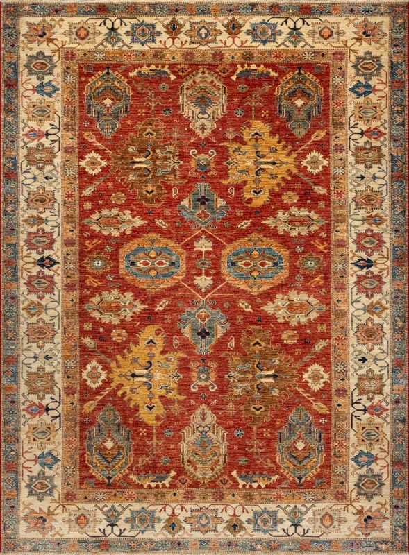 Пакистанский ковер из шерсти Carpet «KAZAK ROYAL» 231611-RED-RED 248 x 306 см фото 1