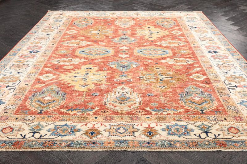 Пакистанский ковер из шерсти Carpet «KAZAK ROYAL» 231611-RED-RED 248 x 306 см