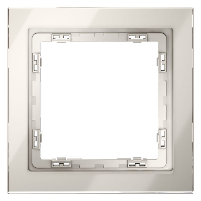 Рамка стеклянная VOLTUM S70 на 1 пост, (кашемир, стекло) VLS110103 фото 1