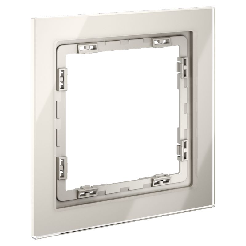 Рамка стеклянная VOLTUM S70 на 1 пост, (кашемир, стекло) VLS110103 фото 3