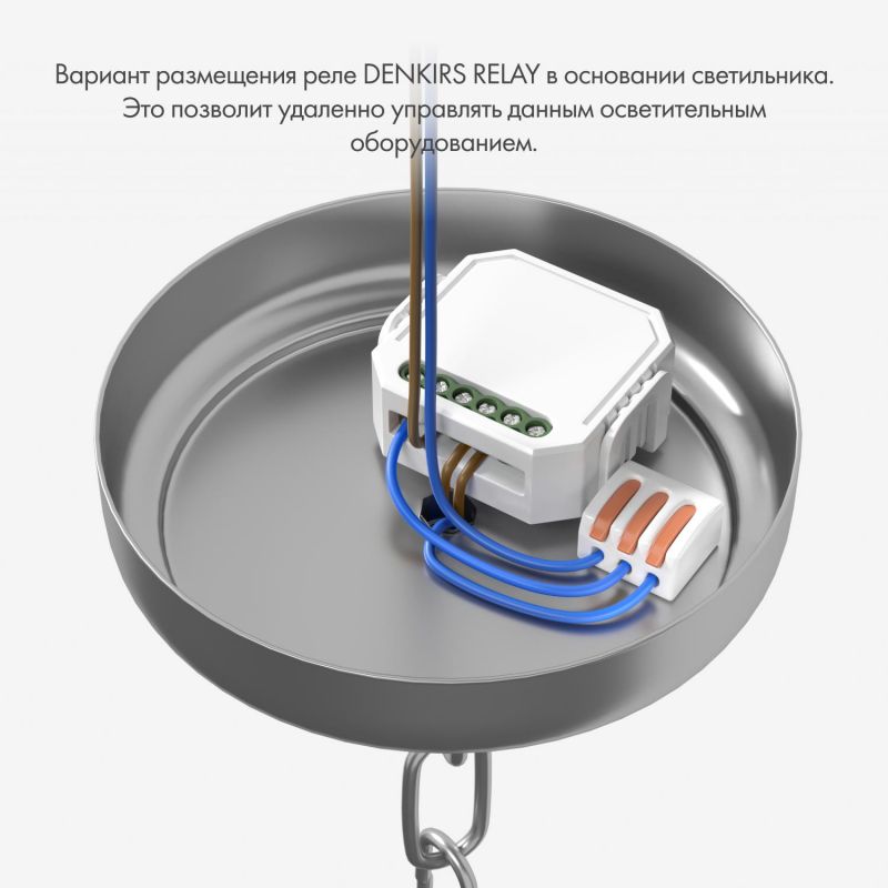 Двухканальное Wi-Fi реле-диммер Denkirs Relay 2 x 100 Вт RL1004-DM/1 фото 3