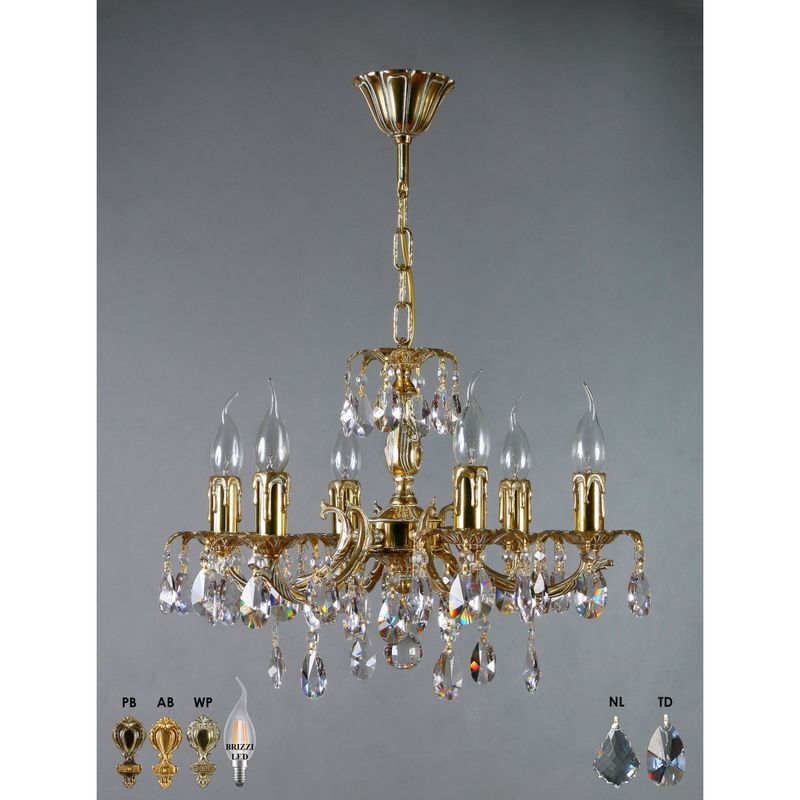 Подвесная люстра Ambiente Benisa 4W E14 2226/6 WP Tear Drop фото 1