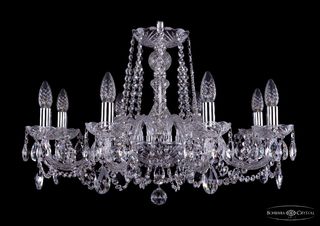 Подвесная люстра Bohemia Ivele Crystal 1402/8/240 Ni