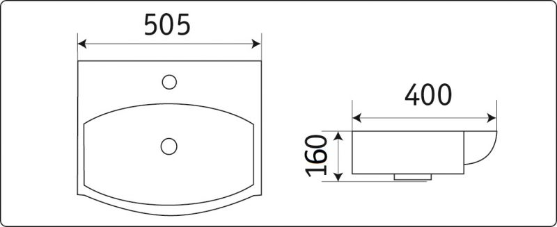 Раковина CeramaLux N 78014C