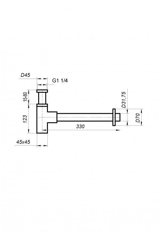 Сифон для раковины BelBagno BB-SMQ2-01 фото 2