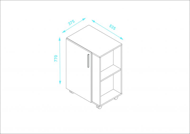 Тумба Manhattan Comfort Office BMU30-06