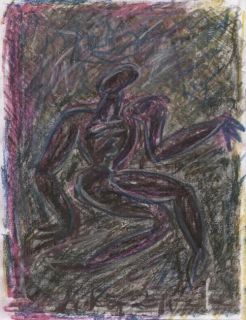 Картина "Франсуа данс фиол на темном" Лика Волчек