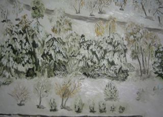 Картина "Титановая зима" Ирина Гвоздецкая