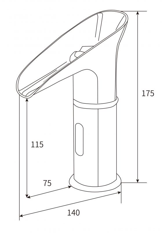 Электронный смеситель для раковины BeWash Photocell BWAM0BS849