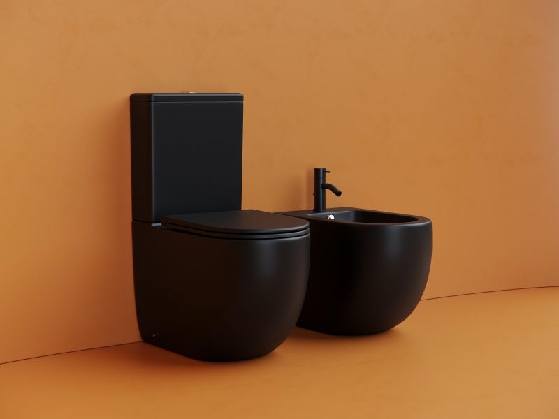 Унитаз-компакт Ceramica Nova CN4001TMB черный матовый, с микролифтом фото 13
