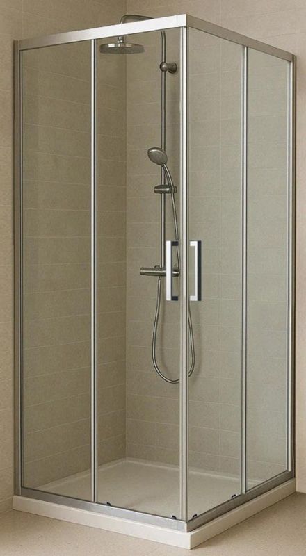 Душевой уголок Royal Bath HPD RBHPD-T-ST 95 профиль хром матовый, стекло прозрачное фото 1