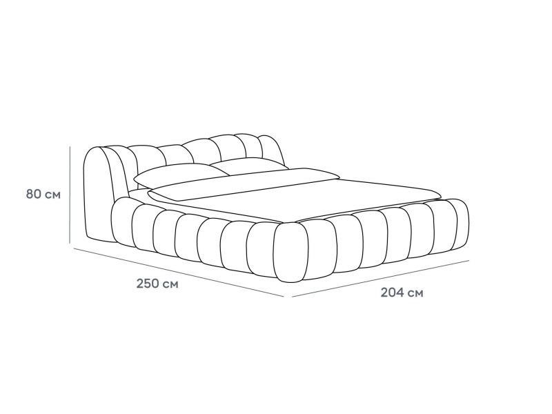 Кровать без подъемного механизма ОГОГО Обстановочка Litta BD-3133291 фото 8
