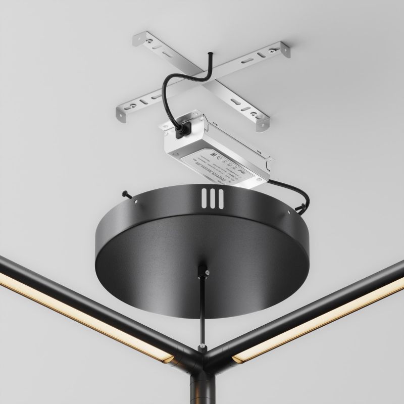 Потолочная чаша Maytoni Accessories for system Shelf для ввода питания с блоком питания системы Shelf CA031B-B фото 5