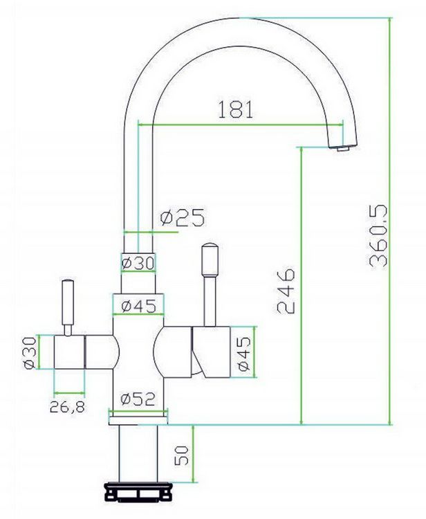 Смеситель для кухни Zorg Inox SZR-1339 фото 2