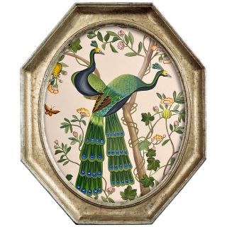 Картина «Индокитайский зеленый павлин» в раме «Эдита»  версия 1 ByObject Шинуазри BD-1918313