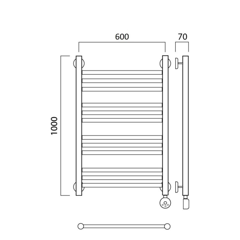 Полотенцесушитель электрический Aquanerzh Прямая 00-12A10060_R
