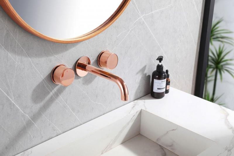 Смеситель для раковины Abber Wasser Kreis AF81122RG, розовое золото фото 2
