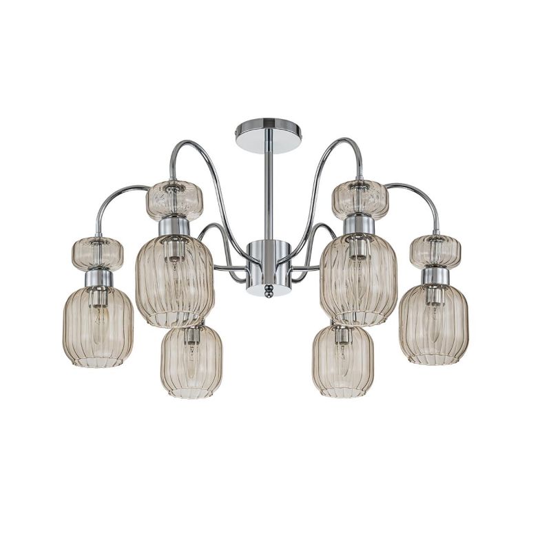 Светильник на штанге Escada  E14*60W 1141/6PL Chrome/Beige