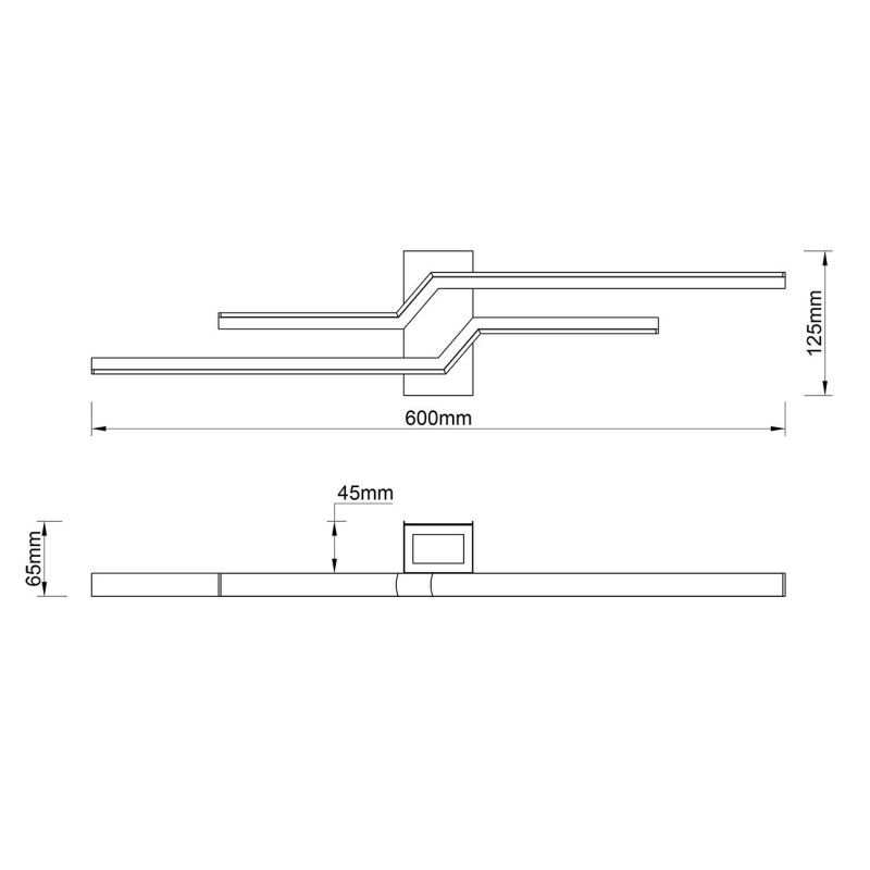 Настенный светильник Escada Rail 10219/2LED White