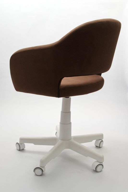 Кресло Бабби белый / коричневый Z218907A03